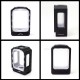 SXK Mission Spacepod EXO Style Boro Tank for SXK BB / Billet AIO Box Mod Kit - Black, POM + PCTG