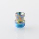 Authentic MK MODS Ti-type2 Drip Tip + Button Set for dotMod dotAIO V1 / V2 Pod - Rainbow, Titanium Alloy