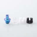 Authentic MK MODS Titanium TA Integrated Drip Tip Set for BB / Billet / Boro AIO Box Mod - Blue, 4 PCS Mouthpiece