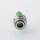 SXK Monarchy Ultra Whistle Style Drip Tip for BB / Billet / Boro AIO Box Mod - Green, 316 Stainless Steel + Aluminum