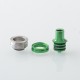 SXK Monarchy Ultra Whistle Style Drip Tip for BB / Billet / Boro AIO Box Mod - Green, 316 Stainless Steel + Aluminum