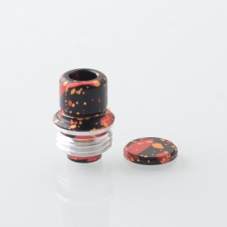 Authentic MK MODS TB Boro Drip Tip and Button for VandyVape Pulse AIO V2 80W Boro Box Mod Kit - Red Galaxy