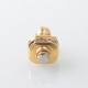 Monarchy MOBB MS Scepter Poker Style RBA Bridge for Billet / BB / Boro Mod - Gold, Air Pin 2.5 / 3 / 3.5 / 4mm