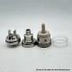 Monarchy OST Old School Style MTL RTA Rebuildable Tank Atomizer - Silver, Air Pins 1.0 / 1.2 / 1.5 / 1.8mm, 22mm