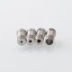 Psychomod Xcentred Style RBA Bridge for Billet / BB / Boro Mod - Black, 316SS, 5 PCS Air Pin 1.5 / 2.0 / 3.0 / 3.5 / 4.0mm