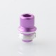 Authentic MK MODS TB Boro Drip Tip and Button for VandyVape Pulse AIO V2 80W Boro Box Mod Kit - Purple