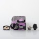 Authentic ThunderHead Creations Blaze DNA80C AIO Boro Box Mod - Splatter Purple, VW 1~80W, Evolv DNA80C Chip