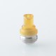 SXK Monarchy Thick Hybrid Style DL Drip Tip for BB / Billet / Boro AIO Box Mod - Brown, PEI + Stainless Steel