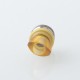 SXK Monarchy Thick Hybrid Style DL Drip Tip for BB / Billet / Boro AIO Box Mod - Brown, PEI + Stainless Steel