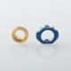 Replacement Decorative Ring Set for Monarchy Mobb MS Scepter LOTR Style RBA Bridge - Blue + Gold, Stainless Steel + Titanium