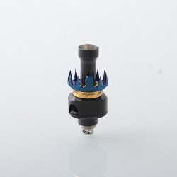 Monarchy Mobb MS Scepter LOTR Style RBA for Billet / Boro - Blue + Black, Titanium + SS, 4 PCS Air Pin 2.5 / 3 / 3.5 / 4.0mm