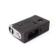 SXK MNCH Critival Q-Bot Style Boro Box Mod - Black, VW 5~60W, 1 x 18650, Compatible with BB / Billet Boro RBA / Tank