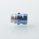 Mission Tips V2 Mini Nuke Style Drip Tip for dotMod dotAIO V1 / V2 Pod - Blue, SS + Titanium