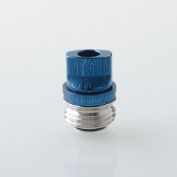 Monarchy Inverted Whistle Dama Style Drip Tip for BB / Billet / Boro AIO Box Mod - Blue, Stainless Steel