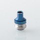 Monarchy Inverted Whistle Dama Style Drip Tip for BB / Billet / Boro AIO Box Mod - Blue, Stainless Steel