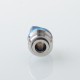 Monarchy Inverted Whistle Dama Style Drip Tip for BB / Billet / Boro AIO Box Mod - Blue, Stainless Steel