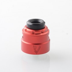Authentic CM Vapes Viking RDA Rebuildable Dripping Atomizer - Red, BF Pin, 30mm
