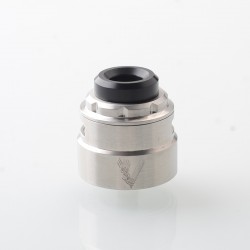 Authentic CM Vapes Viking RDA Rebuildable Dripping Atomizer - Silver, BF Pin, 30mm
