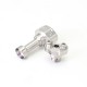 SXK VWM Dope R Style RBA Bridge for BB - Silver, 10 PCS Air Pin 0.9 / 1.2 / 1.5 / 1.8 / 2.1 / 2.4 / 2.7 / 3.0 / 3.4 / 3.8mm