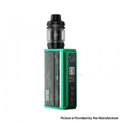 [Ships from Bonded Warehouse] Authentic Voopoo Drag 5 177W Box Mod Kit with Uforce-X Tank Atomizer - Green, VW 5~177W, 2 x 18650