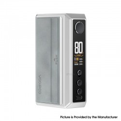 [Ships from Bonded Warehouse] Authentic Voopoo Drag 5 177W Box Mod - Silver, VW 5~177W, 2 x 18650