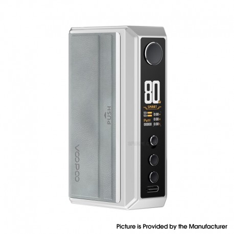 [Ships from Bonded Warehouse] Authentic Voopoo Drag 5 177W Box Mod - Silver, VW 5~177W, 2 x 18650