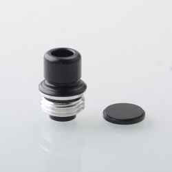 Authentic MK MODS TB Boro Drip Tip and Button for VandyVape Pulse AIO V2 80W Boro Box Mod Kit - Black