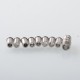 VWM Dope R Style RBA Bridge for BB - Silver, 10 PCS Air Pin 0.9 / 1.2 / 1.5 / 1.8 / 2.1 / 2.7 / 2.4 / 3.0 / 3.4 / 3.8mm