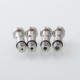 SXK Monarchy OST Old School Style MTL RTA Rebuildable Tank Atomizer - Silver, Air Pins 0.8 / 1.0 / 1.2 / 1.5 / 1.8mm, 22mm