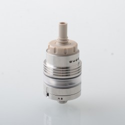 SXK Monarchy OST Old School Style MTL RTA Rebuildable Tank Atomizer - Silver, Air Pins 0.8 / 1.0 / 1.2 / 1.5 / 1.8mm, 22mm