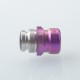 Mission Tips V2 Mini Nuke Style Drip Tip for dotMod dotAIO V1 / V2 Pod - Purple, SS + Titanium