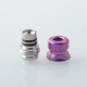 Mission Tips V2 Mini Nuke Style Drip Tip for dotMod dotAIO V1 / V2 Pod - Purple, SS + Titanium