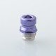 Mission Tips V2 Mini Nuke Style Drip Tip for dotMod dotAIO V1 / V2 Pod - Purple, SS + Aluminum