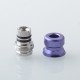 Mission Tips V2 Mini Nuke Style Drip Tip for dotMod dotAIO V1 / V2 Pod - Purple, SS + Aluminum