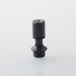 Authentic Auguse V3 510 Drip Tip for RTA / RDA / RDTA Atomizer - Black + Black, SS + POM