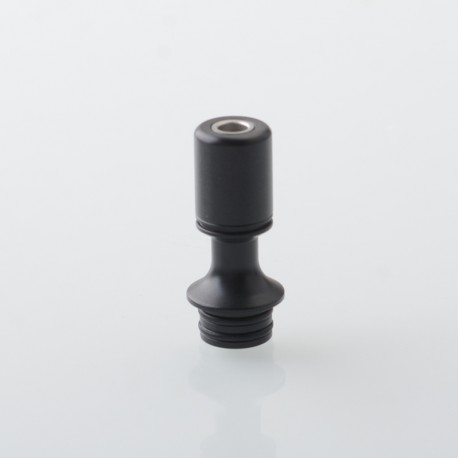 Authentic Auguse V3 510 Drip Tip for RTA / RDA / RDTA Atomizer - Black + Black, SS + POM