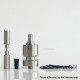 Rekavape Kayfun X Mini Style MTL RTA Rebuildable Tank Atomizer - Silver, 3.2ml, 23mm Diameter