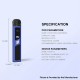 [Ships from Bonded Warehouse] Authentic Kumiho THOTH G Pod System Kit - Storm Blue, VW 5~35W, 900mAh, 2ml, 0.6ohm