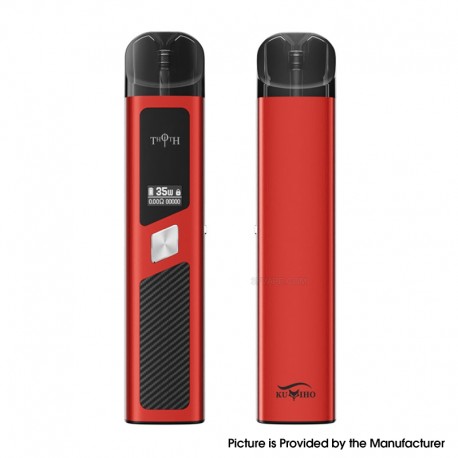 [Ships from Bonded Warehouse] Authentic Kumiho THOTH G Pod System Kit - Charming Red, VW 5~35W, 900mAh, 2ml, 0.6ohm