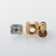 Kontrl Mkro Style RBA Bridge for Billet / BB / Boro Mod - Gold, 316SS, 5 PCS Air Pin 1.0 / 1.2 / 2.5 / 3.5 / 4.0mm