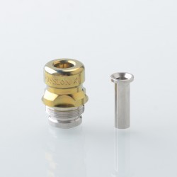 Mission Tips V2 Mini Nuke Style Drip Tip for dotMod dotAIO V1 / V2 Pod - Gold, SS + Titanium