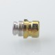 Mission Tips V2 Mini Nuke Style Drip Tip for dotMod dotAIO V1 / V2 Pod - Gold, SS + Titanium