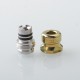 Mission Tips V2 Mini Nuke Style Drip Tip for dotMod dotAIO V1 / V2 Pod - Gold, SS + Titanium