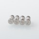 Wick'D XO Style RBA Bridge for BB / Billet / Boro Mod - Silver, 5 PCS Air Pin 1.0 / 2.5 / 3.0 / 3.5 / 4.0mm