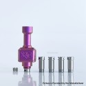 Rekavape Wick'D XO Style RBA Bridge for BB / Billet / Boro Mod - Purple, Titanium, 5 PCS Air Pin 1.0 / 2.5 / 3.0 / 3.5 / 4.0mm