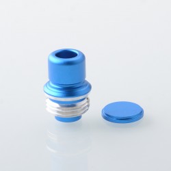Authentic MK MODS TB Boro Drip Tip and Button for VandyVape Pulse AIO V2 80W Boro Box Mod Kit - Blue