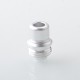 Authentic MK MODS TB Boro Drip Tip and Button for VandyVape Pulse AIO V2 80W Boro Box Mod Kit - Silver