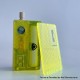 Rekavape Monarchy Style Replacement Front + Back Cover Panel Plate for dotMod dotAIO V2 Pod - Yellow, Acrylic (2 PCS)