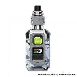 [Ships from Bonded Warehouse] Authentic Vaporesso Armour Max 220W Mod Kit with iTank 2 - Camo Blue, 5~220W, 2 x 18650/21700, 8ml