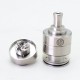 SXK KF X Mini Style MTL RTA Rebuildable Tank Atomizer - Silver, 3.2ml, 23mm Diameter